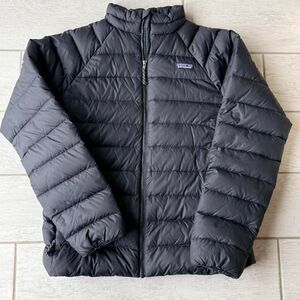 Kids Patagonia Black Jacket XXL 14/16 Nylon Shell EUC